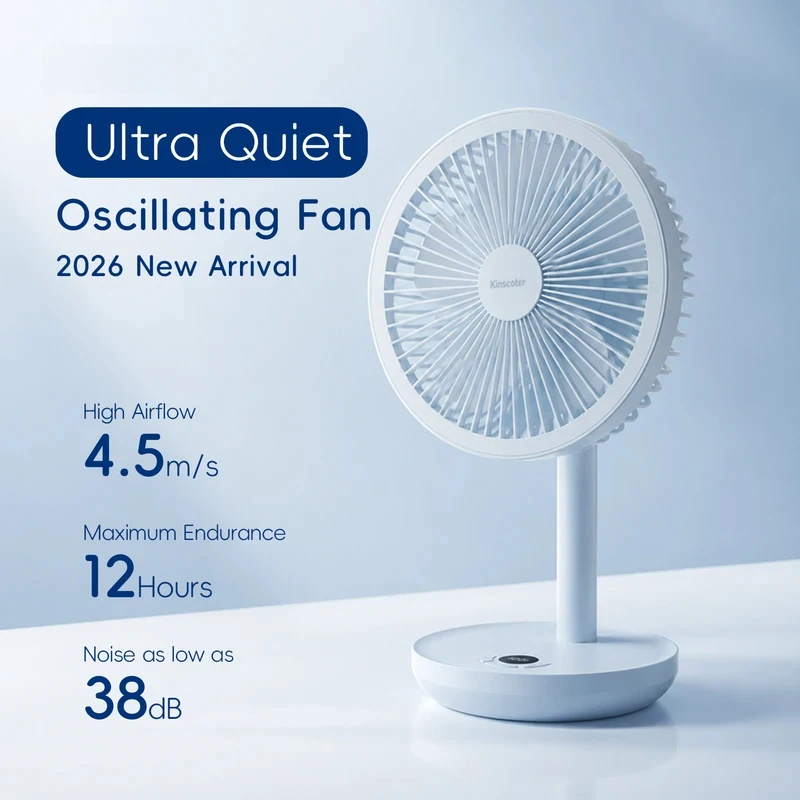 2026 New Multifunctional Wireless Desktop Fan Auto Oscillating Timing Table Fan USB Rechargeable Strong Wind Silent Mini Cooling
2026 New Multifunctional Wireless Desktop Fan Auto Oscillating Timing Table Fan USB Rechargeable Strong Wind Silent Mini Cooling