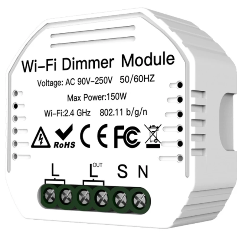 Mini Smart WLAN 1 Gang Module For Dimmable LED Light Smart Life / Tuya App, Compatible With Alexa Echo And Google Home
Mini Smart WLAN 1 Gang Module For Dimmable LED Light Smart Life / Tuya App, Compatible With Alexa Echo And Google Home