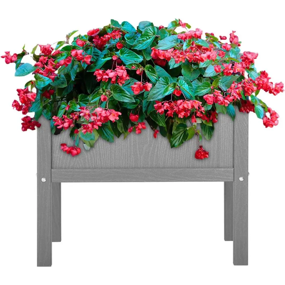 Outdoor Elevated Garden Bed with Legs, Drainage, and Waterproof for Herbs, Vegetables, and Tomatoes in Gray
Outdoor Elevated Garden Bed with Legs, Drainage, and Waterproof for Herbs, Vegetables, and Tomatoes in Gray