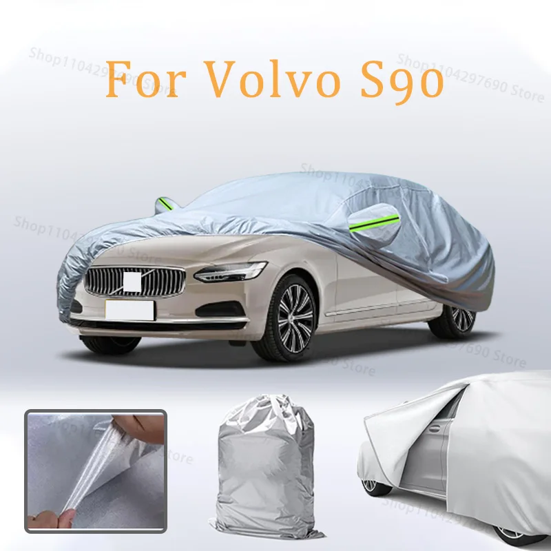 Car Cover For Volvo S90 Door Zipper Full Exterior Black Silvery-Auto Cover Sunshade Dustproof Waterproof Reflective strips
Car Cover For Volvo S90 Door Zipper Full Exterior Black Silvery-Auto Cover Sunshade Dustproof Waterproof Reflective strips