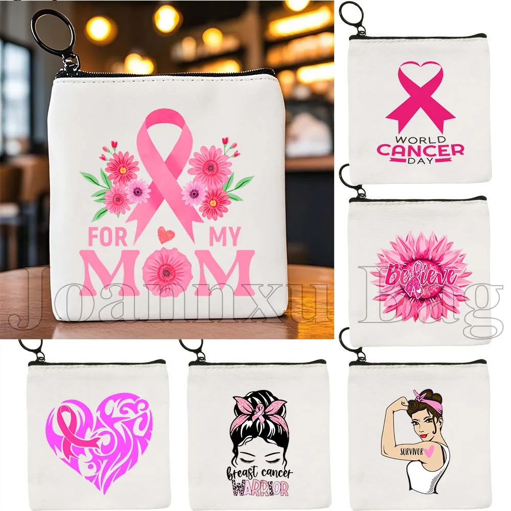 Breast Cancer Pink Ribbon Awareness Lipstick Travel Canvas Coin Purse Bag Small Square Bag Key Storage Card Bag Wallet Pouch
Breast Cancer Pink Ribbon Awareness Lipstick Travel Canvas Coin Purse Bag Small Square Bag Key Storage Card Bag Wallet Pouch