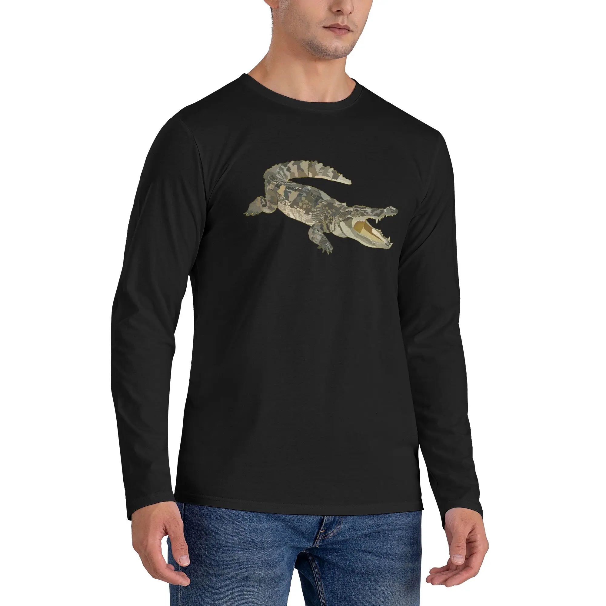 C is for Crocodile Men's Long Sleeved T-shirt Casual Round Neck T shirts Spring and Autumn Men tops
C is for Crocodile Men's Long Sleeved T-shirt Casual Round Neck T shirts Spring and Autumn Men tops