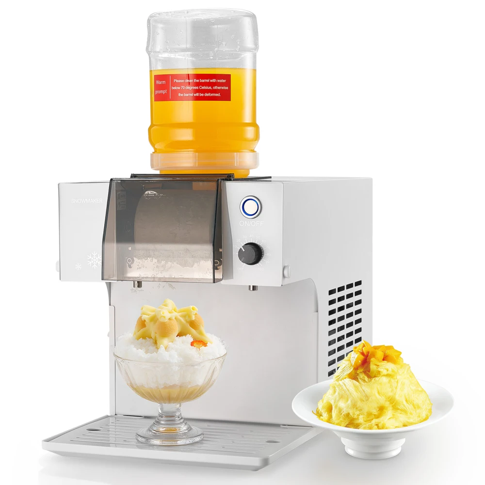 Snowflake Ice Machine, 132LBS/24H Snowflake Ice Maker, Ice-Shaver Machine with Stainless Steel Blade, Electric Snow Cone Maker with 0.48Gal Tank, 90S Fast Pre-Cooling, for Home & Small Gathering
Snowflake Ice Machine, 132LBS/24H Snowflake Ice Maker, Ice-Shaver Machine with Stainless Steel Blade, Electric Snow Cone Maker with 0.48Gal Tank, 90S Fast Pre-Cooling, for Home & Small Gathering