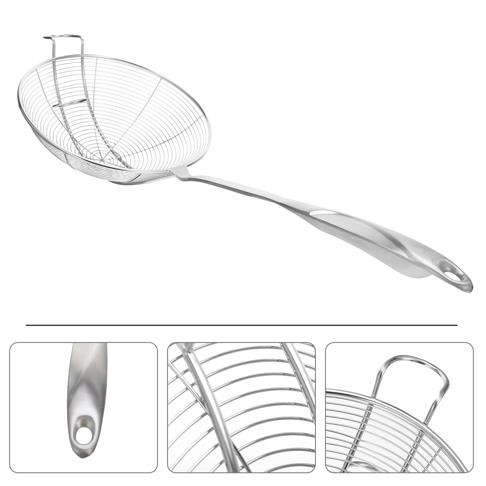Stainless Steel Strainer Spoon 18cm Hook Kitchen Gadget Fine Mesh Skimmer Oil Filter Cooking Tool Food Strainer
Stainless Steel Strainer Spoon 18cm Hook Kitchen Gadget Fine Mesh Skimmer Oil Filter Cooking Tool Food Strainer
