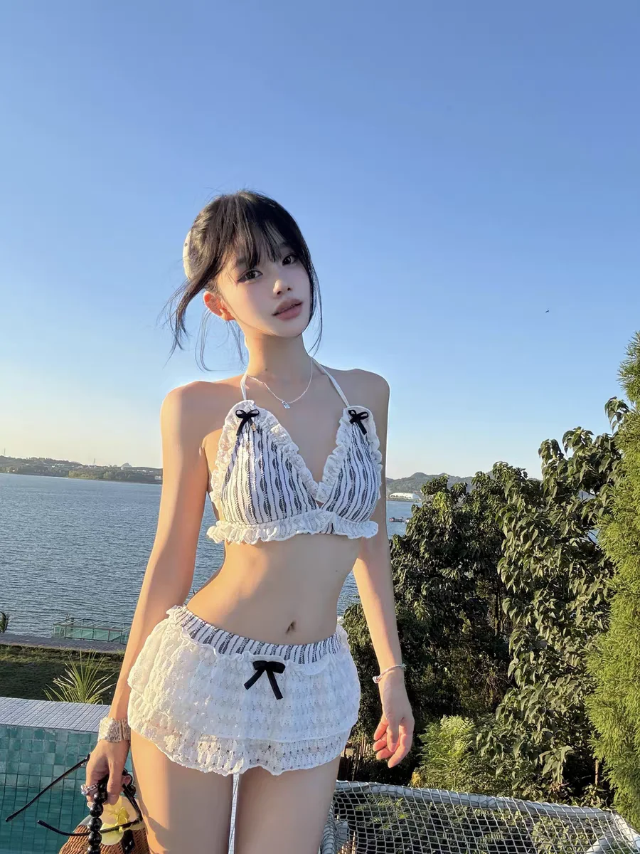 Sexy Slim Fit Bikini Pure Desire White Sweet Girl Separate Swimsuit Vaion V Ne Women's Sport Yoga Fitn Fan Gear
Sexy Slim Fit Bikini Pure Desire White Sweet Girl Separate Swimsuit Vaion V Ne Women's Sport Yoga Fitn Fan Gear