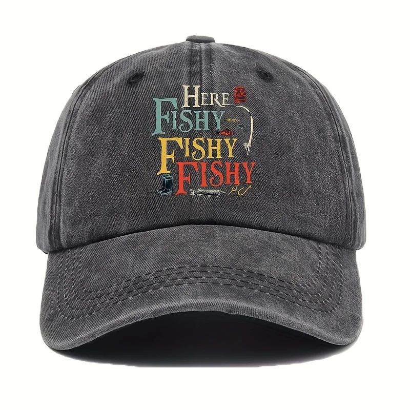 Мужская бейсболка с принтом "Here Fishy Fishy", повседневная, всесезонная, с красочным рыболовным дизайном, рыбацкая кепка
Мужская бейсболка с принтом "Here Fishy Fishy", повседневная, всесезонная, с красочным рыболовным дизайном, рыбацкая кепка