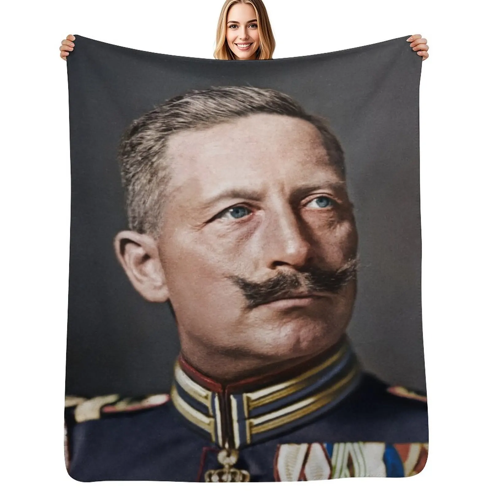 Kaiser Wilhelm II, 1908 colorized Throw Blanket Weighted Multi-Purpose decorative For Decorative Sofa Blanket
Kaiser Wilhelm II, 1908 colorized Throw Blanket Weighted Multi-Purpose decorative For Decorative Sofa Blanket