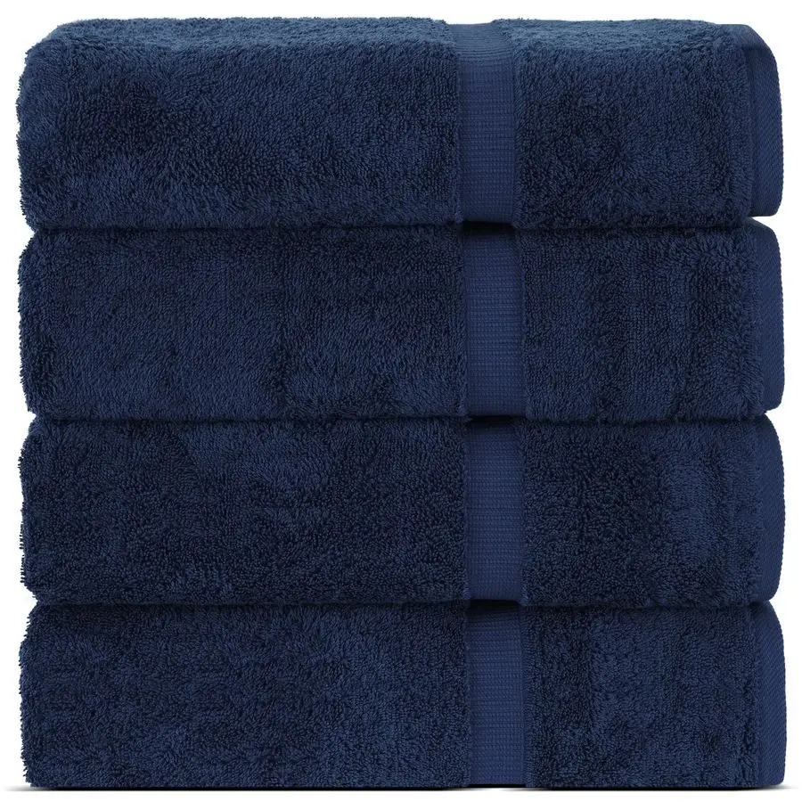 Hotel Spa Quality 100 Cotton Premium Turkish Towels Soft Absorbent 4Piece Bath Towels, Navy
Hotel Spa Quality 100 Cotton Premium Turkish Towels Soft Absorbent 4Piece Bath Towels, Navy