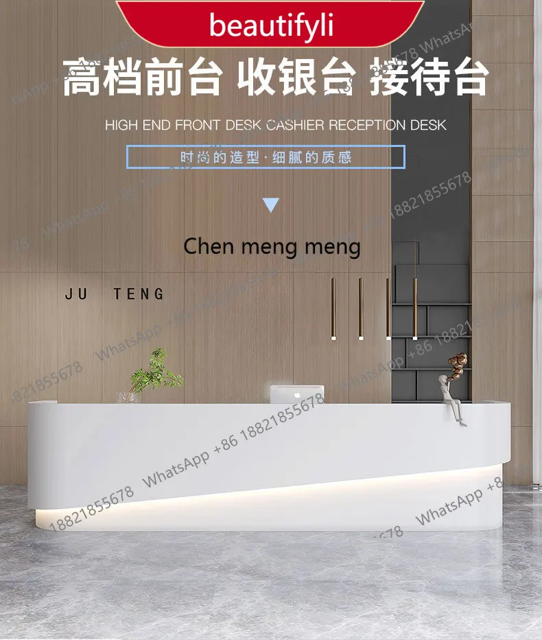 01A Institute Small White Desk Customer Center Luxurious Reception Counters Cash Register Furniture For Aesthetic Beauty Salon H
01A Institute Small White Desk Customer Center Luxurious Reception Counters Cash Register Furniture For Aesthetic Beauty Salon H
