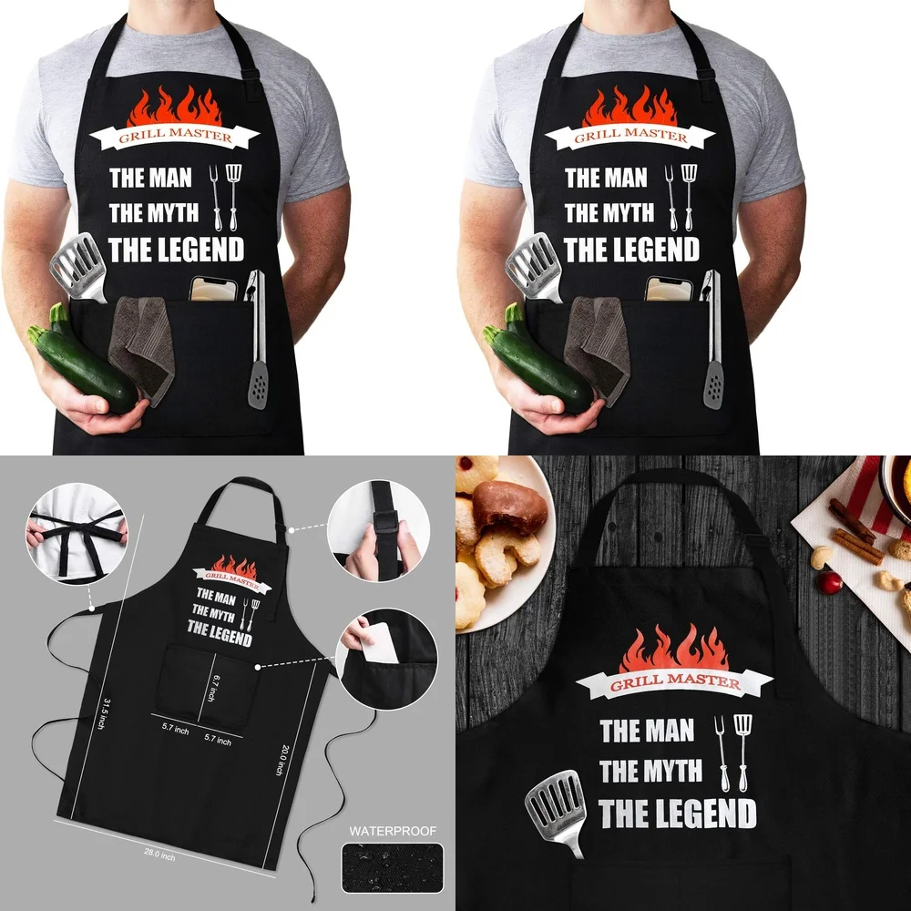 Funny Apron for Men Bbq Grilling Cooking Chef Gift with Pockets Adjustable Kitchen Party Novelty Humor Grill Master Accessory
Funny Apron for Men Bbq Grilling Cooking Chef Gift with Pockets Adjustable Kitchen Party Novelty Humor Grill Master Accessory