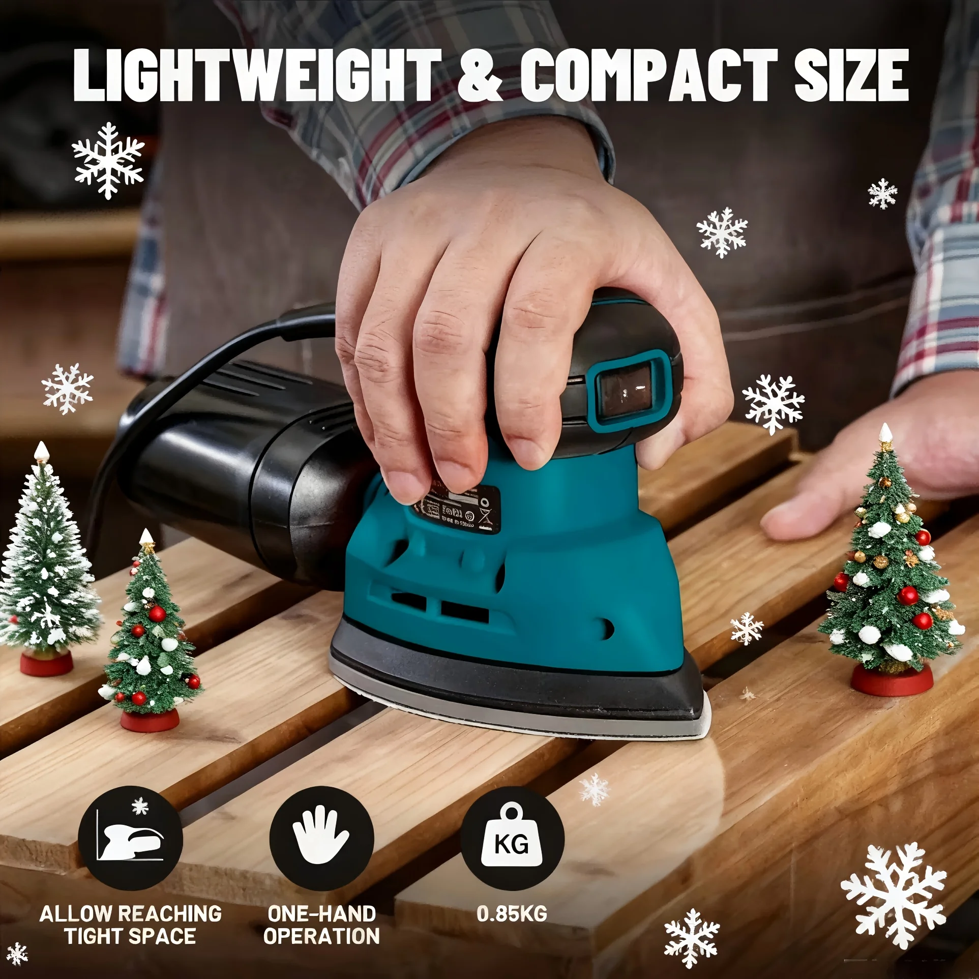 Small Handheld Sander Wood Surface Sanding Tool High-efficiency Dust Collection System Sander for Wood and Metal Surfaces
Small Handheld Sander Wood Surface Sanding Tool High-efficiency Dust Collection System Sander for Wood and Metal Surfaces