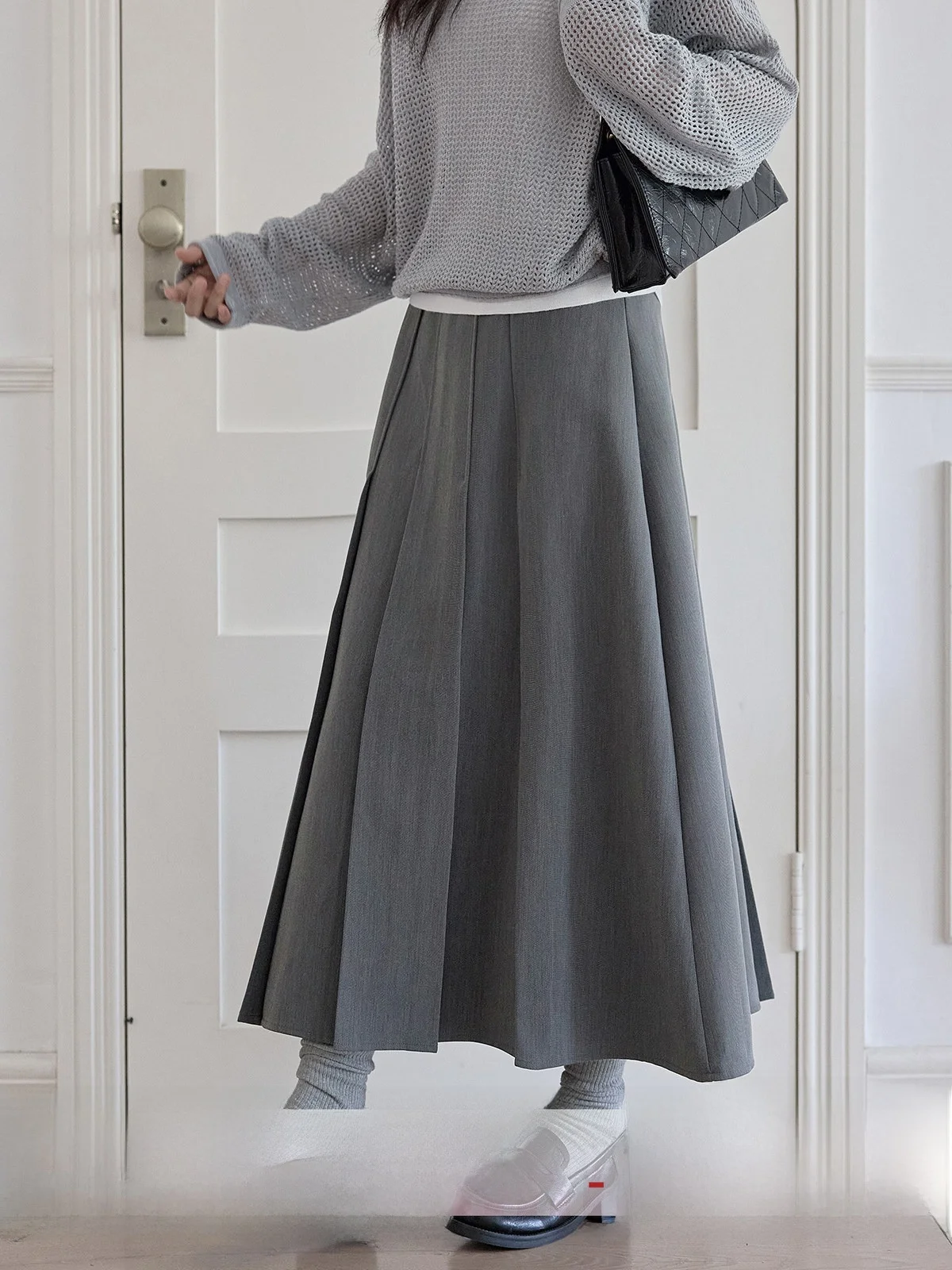 Gray Suit A-Line Skirt Women's High Waist Versatile Slimming Pleated Spring 2026 New Arrival Commute Korean Style
Gray Suit A-Line Skirt Women's High Waist Versatile Slimming Pleated Spring 2026 New Arrival Commute Korean Style