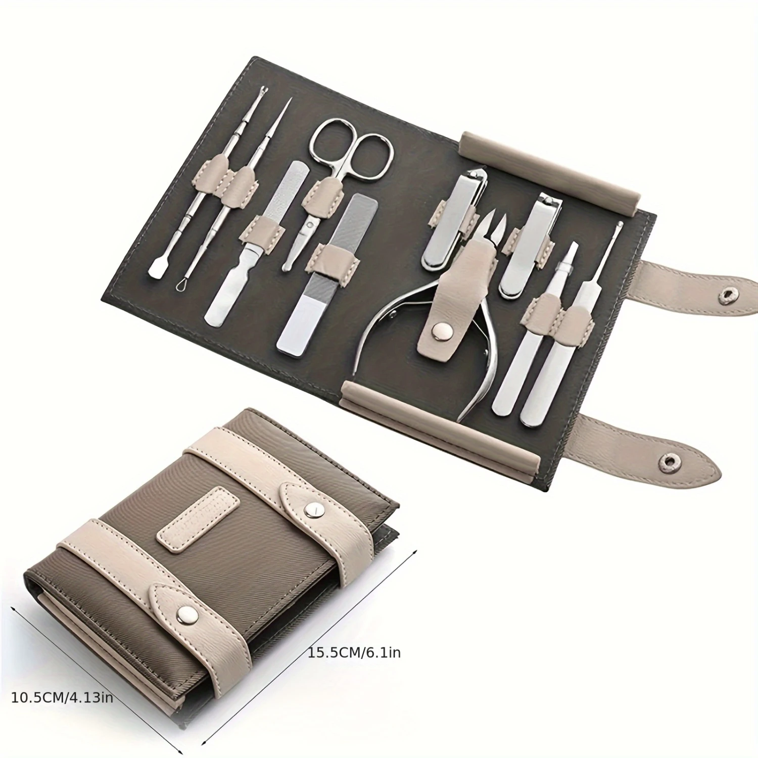Manicure & Pedicure Set - Stainless Steel Nail Clippers, Cuticle Trimmer, Grooming Tools with Foldable Leather Case - Perfect Gi
Manicure & Pedicure Set - Stainless Steel Nail Clippers, Cuticle Trimmer, Grooming Tools with Foldable Leather Case - Perfect Gi