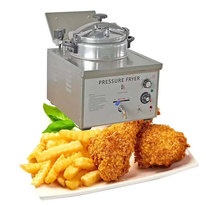 16L Electric Pressure Fryer CE Certified Table Top Chicken Broaster Commercial Stainless Steel Fast Oil Drain
16L Electric Pressure Fryer CE Certified Table Top Chicken Broaster Commercial Stainless Steel Fast Oil Drain