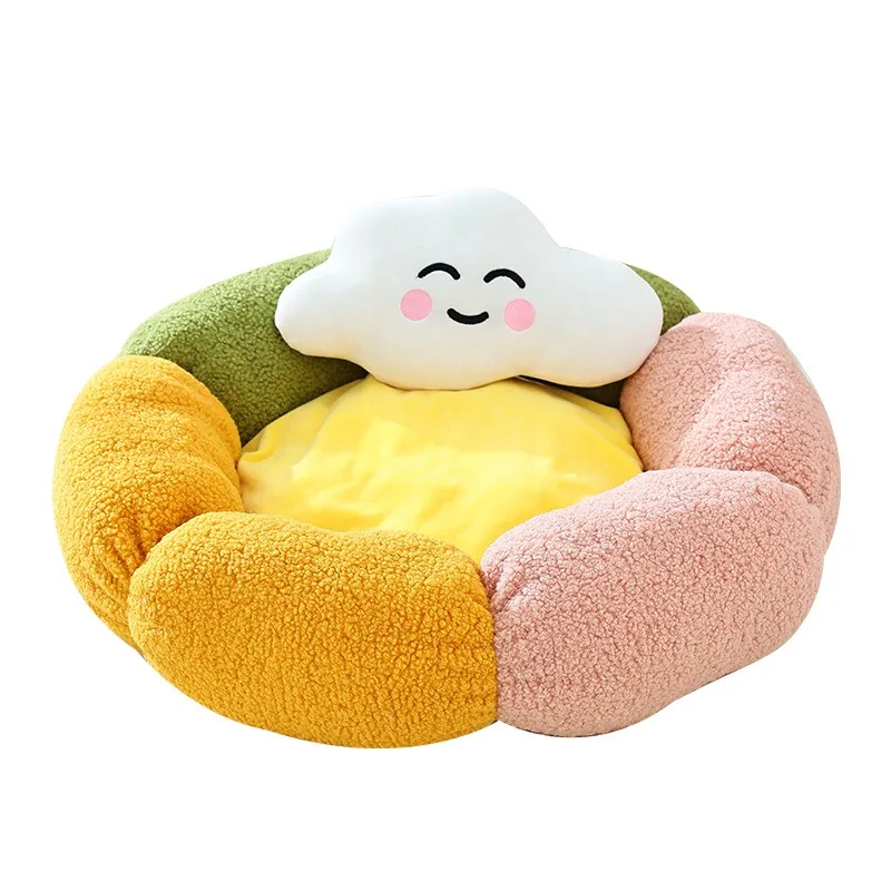 Cloud Petal Cat Bed with Pillow Warm Plush Winter Bed Soft Cozy Thick Cushion Raised Rim Washable Non Slip Bottom for Small Dogs
Cloud Petal Cat Bed with Pillow Warm Plush Winter Bed Soft Cozy Thick Cushion Raised Rim Washable Non Slip Bottom for Small Dogs