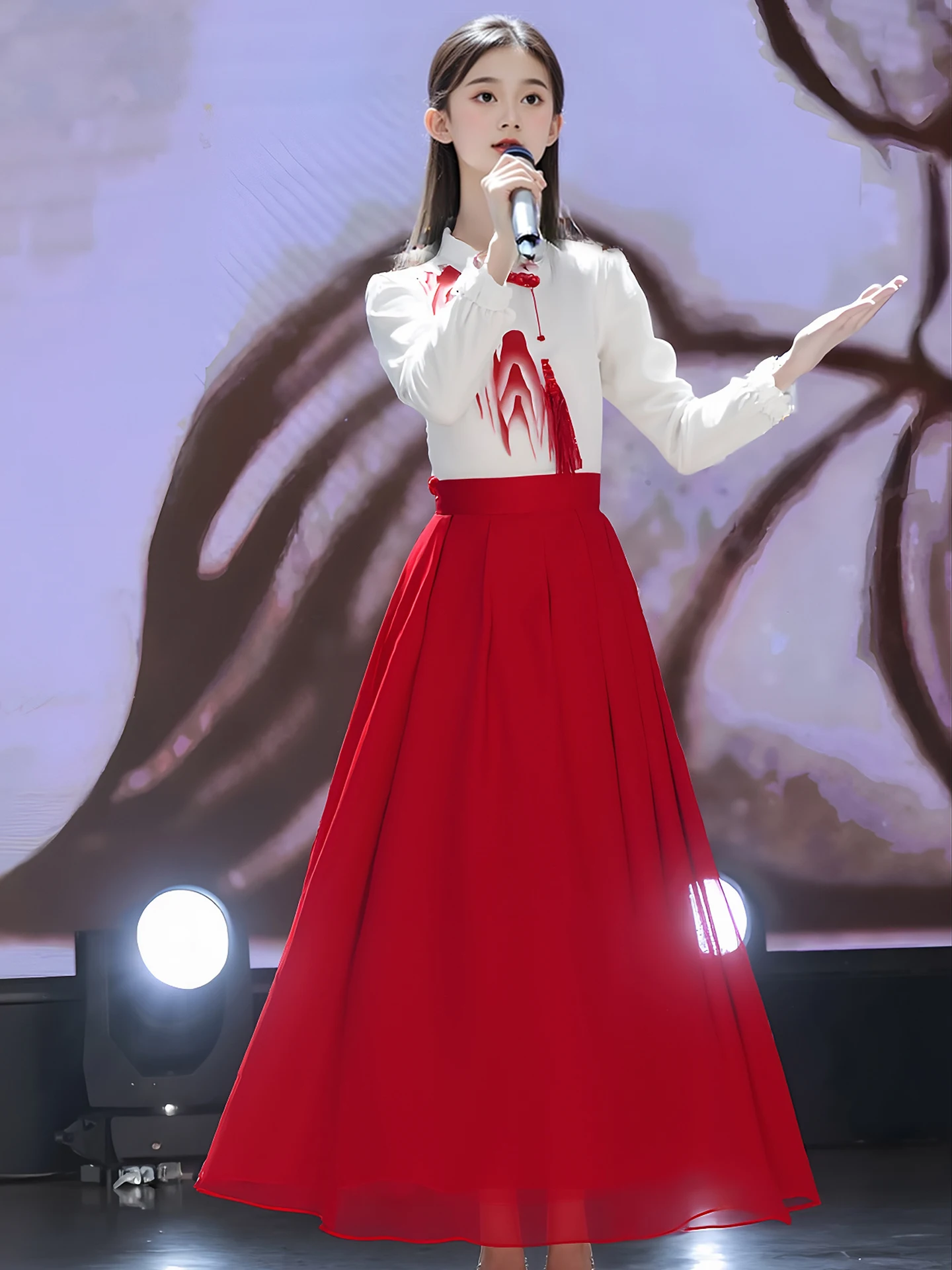 Children's Performance Outfit National Sle Primary School Student Speech Costume Girls Traditional Tang Suit Stage Costume
Children's Performance Outfit National Sle Primary School Student Speech Costume Girls Traditional Tang Suit Stage Costume