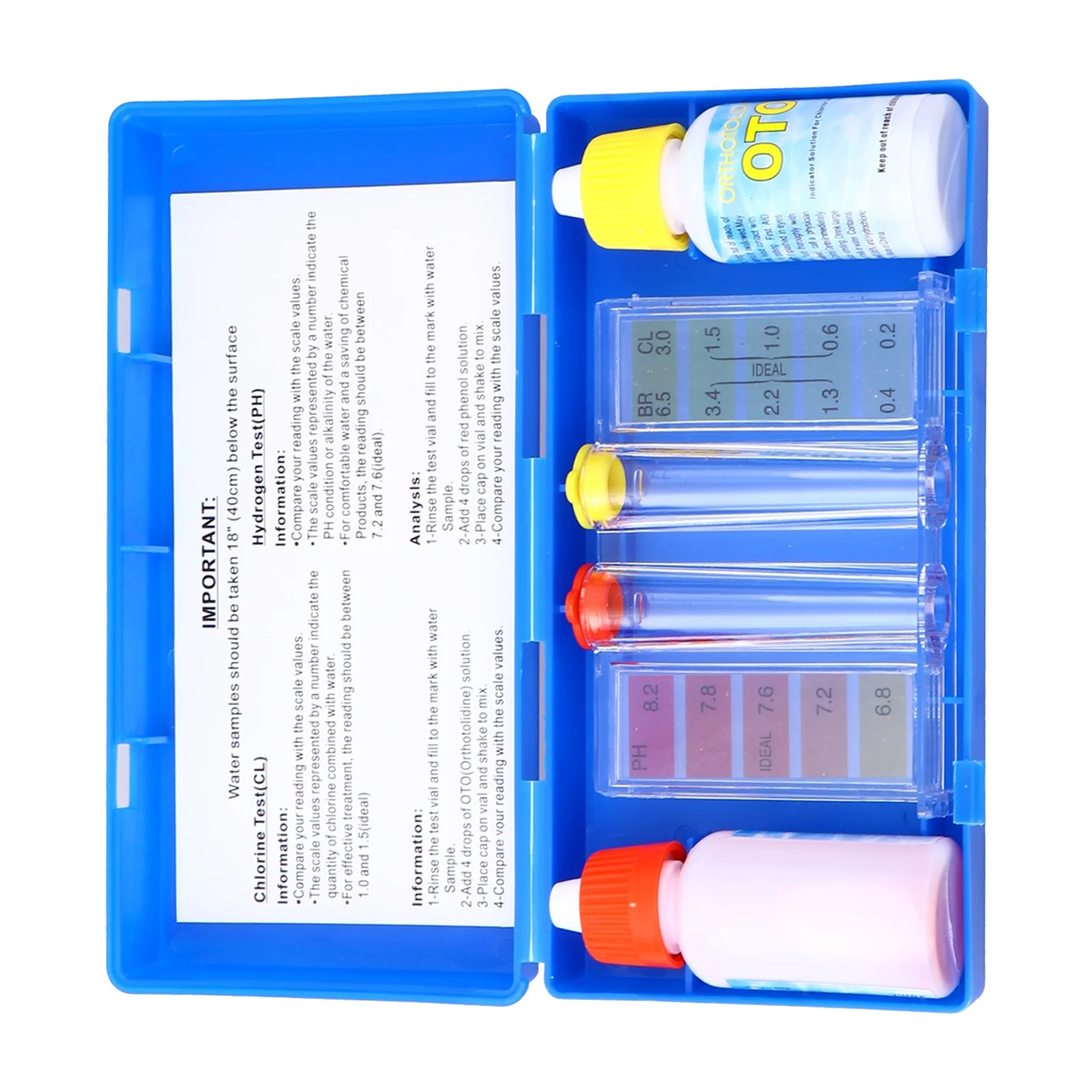 1Set Pool Test Reagent Durable Premium Material Spa Swimming Pool Chemistry Solution PH Residual Total Hardness
1Set Pool Test Reagent Durable Premium Material Spa Swimming Pool Chemistry Solution PH Residual Total Hardness
