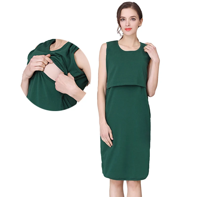 Maternity Tank Dress Summer Sleeveless Breastfeeding Dress Lactation Feeding Wear Loose Dresses for Pregnant Women Big Size
Maternity Tank Dress Summer Sleeveless Breastfeeding Dress Lactation Feeding Wear Loose Dresses for Pregnant Women Big Size