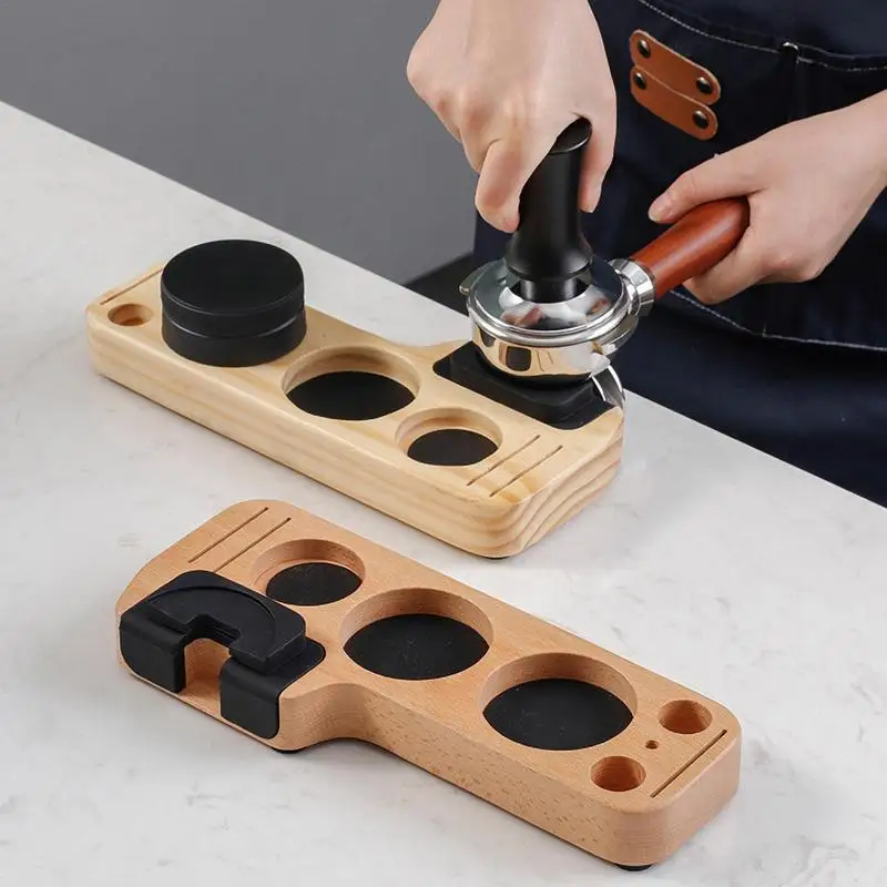 Solid Wood Coffee Tamper Holder Espresso Tamping Station Powder Press Stand Barista Utensils Storage Tray Coffee Accessories
Solid Wood Coffee Tamper Holder Espresso Tamping Station Powder Press Stand Barista Utensils Storage Tray Coffee Accessories