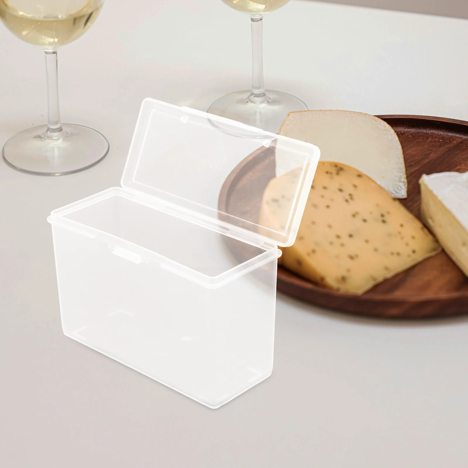 2pcs Cheese Slice Holder Airtight Plastic Cheese Container For Fridge Butter Storage Kitchen Food Box Reusable Storage Box Small
2pcs Cheese Slice Holder Airtight Plastic Cheese Container For Fridge Butter Storage Kitchen Food Box Reusable Storage Box Small