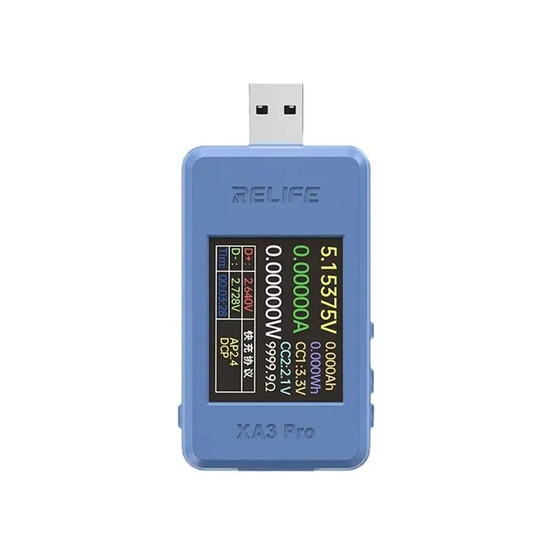 RELIFE XA3 Pro USB Smart Tester: Fast Charging With PD, QC2.0, QC3.0 Up To 6.5A - Mobile Phone Repair Tools Essential
RELIFE XA3 Pro USB Smart Tester: Fast Charging With PD, QC2.0, QC3.0 Up To 6.5A - Mobile Phone Repair Tools Essential