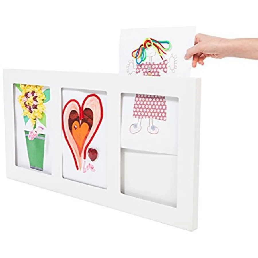 Articulate Gallery Triple 's Artwork Frame Fits Three 9 x 12'' artwork an award-winning slot sided picture frame for the instan
Articulate Gallery Triple 's Artwork Frame Fits Three 9 x 12'' artwork an award-winning slot sided picture frame for the instan