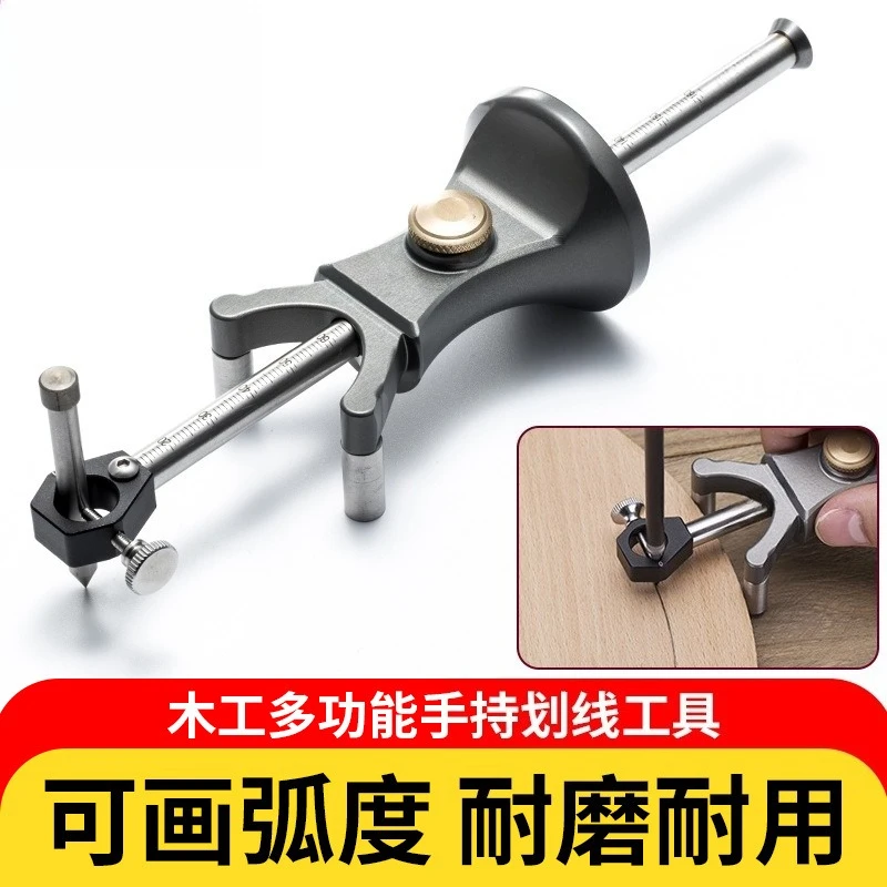 Carpenter Dual-Function Line Scriber, Integrated Arc Straight Marking Gauge, Home DIY Woodworking Tool
Carpenter Dual-Function Line Scriber, Integrated Arc Straight Marking Gauge, Home DIY Woodworking Tool