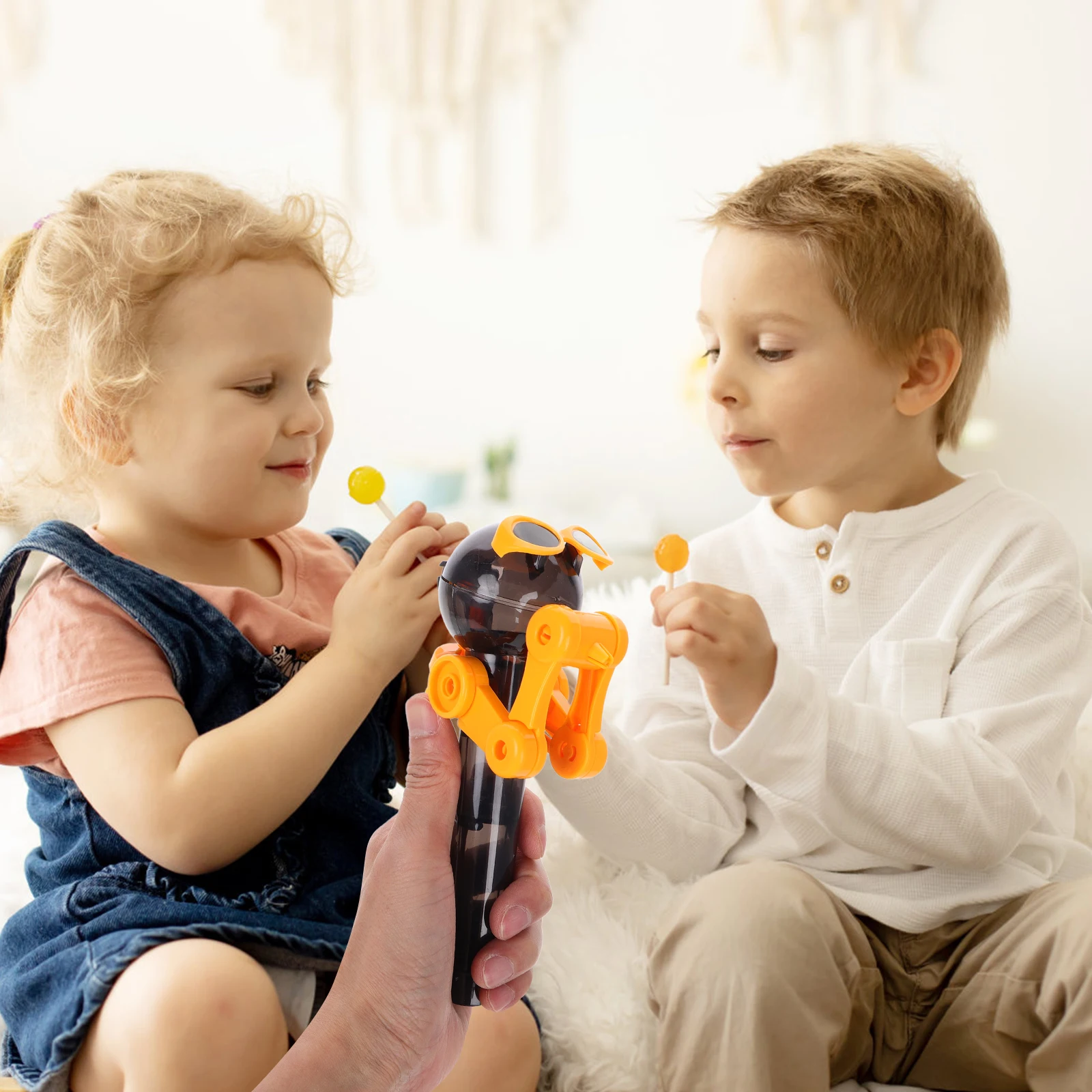 2pcs Dinosaur Lollipop Robot Creative Cartoon Holder Candy Storage Container For Kids Party Halloween Christmas Fun Dispenser
2pcs Dinosaur Lollipop Robot Creative Cartoon Holder Candy Storage Container For Kids Party Halloween Christmas Fun Dispenser