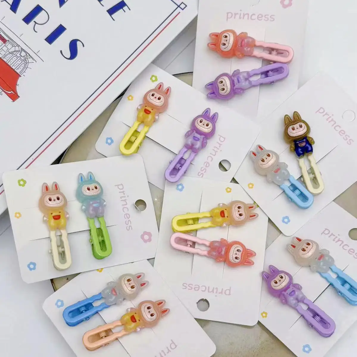 6 Labubu kawaii New Hair Clips Sweet Children's Cartoon Hair Card Duckbill Cute Bangs Hair Accessories Girl Gift
6 Labubu kawaii New Hair Clips Sweet Children's Cartoon Hair Card Duckbill Cute Bangs Hair Accessories Girl Gift