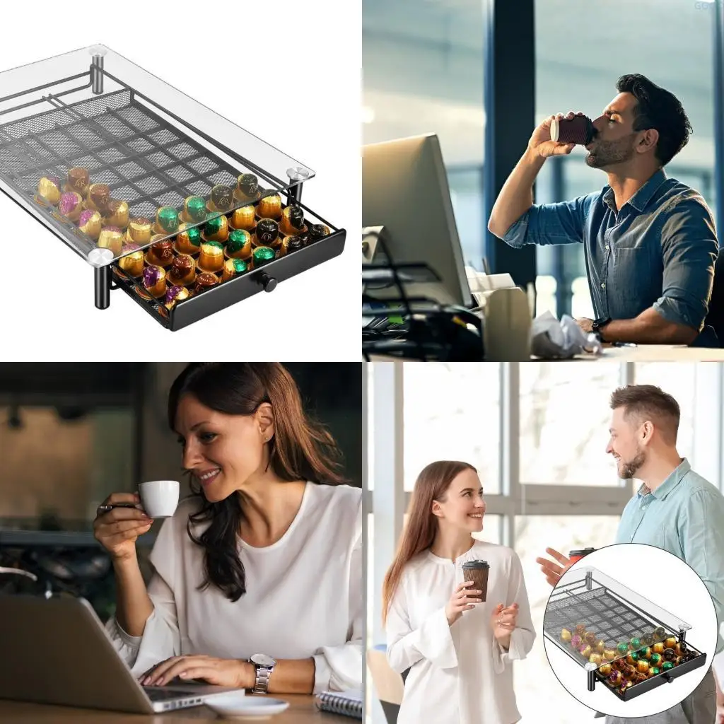 23GA Metal Frame Glass Coffee Pods Drawer Espresso Capsules Storage Drawer 
23GA Metal Frame Glass Coffee Pods Drawer Espresso Capsules Storage Drawer