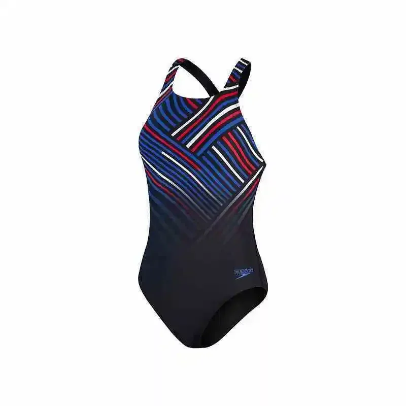 New fashionable Speedo women's slim fit one-piece swimsuit with colorful printed triangle swimsuit, suitable for beach vacations
New fashionable Speedo women's slim fit one-piece swimsuit with colorful printed triangle swimsuit, suitable for beach vacations