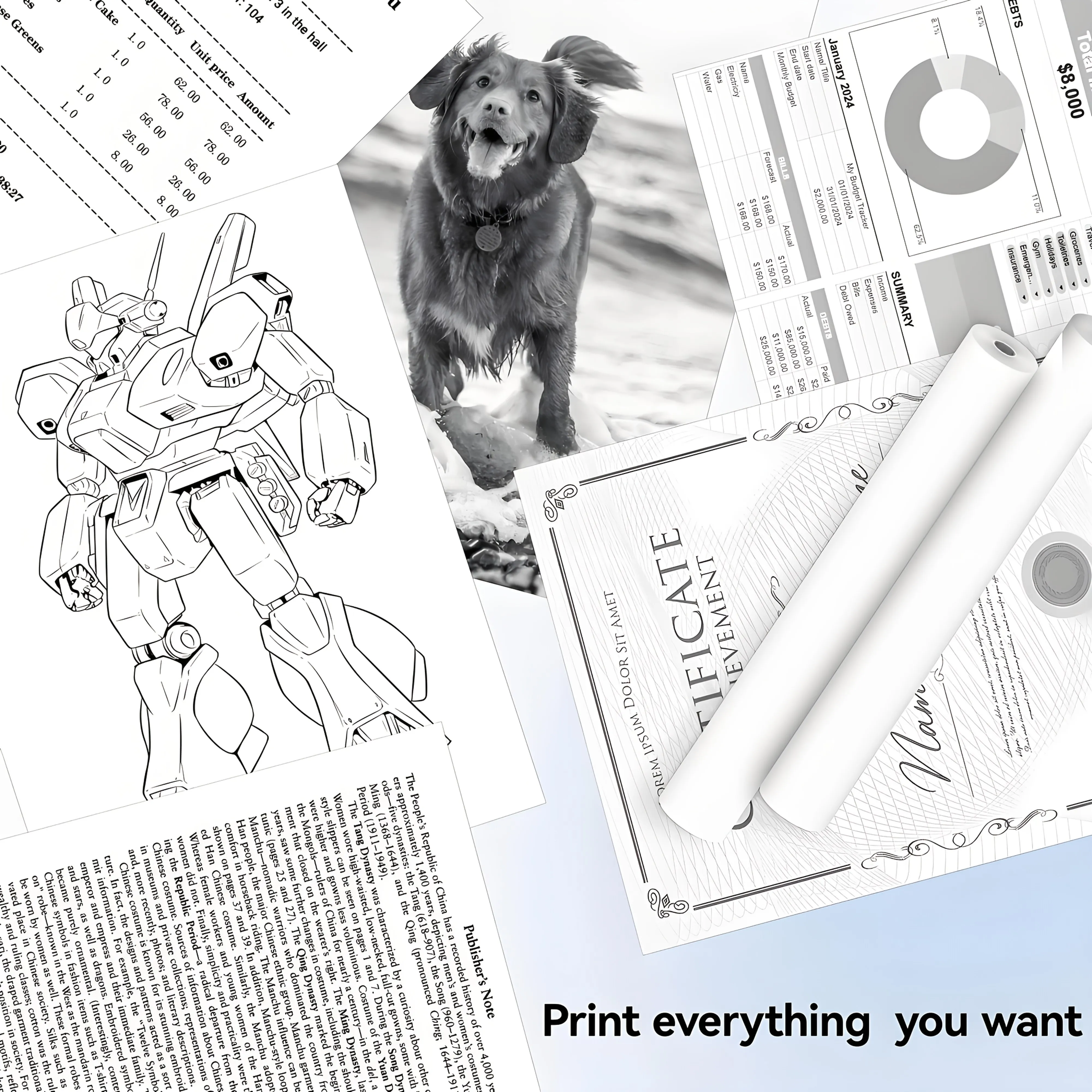 10 Rolls A4 Thermal Paper Quick-Drying Finish Thicker Brighter Prints for Portable Printers Receipts/Shipping Labels/Invoices
10 Rolls A4 Thermal Paper Quick-Drying Finish Thicker Brighter Prints for Portable Printers Receipts/Shipping Labels/Invoices