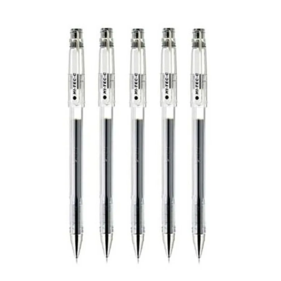 Hi-Tec-C 04 Gel Ink Pen, Ultra Fine Point 0.4mm, Black Ink, LH-20C4, Value Set of 5
Hi-Tec-C 04 Gel Ink Pen, Ultra Fine Point 0.4mm, Black Ink, LH-20C4, Value Set of 5
