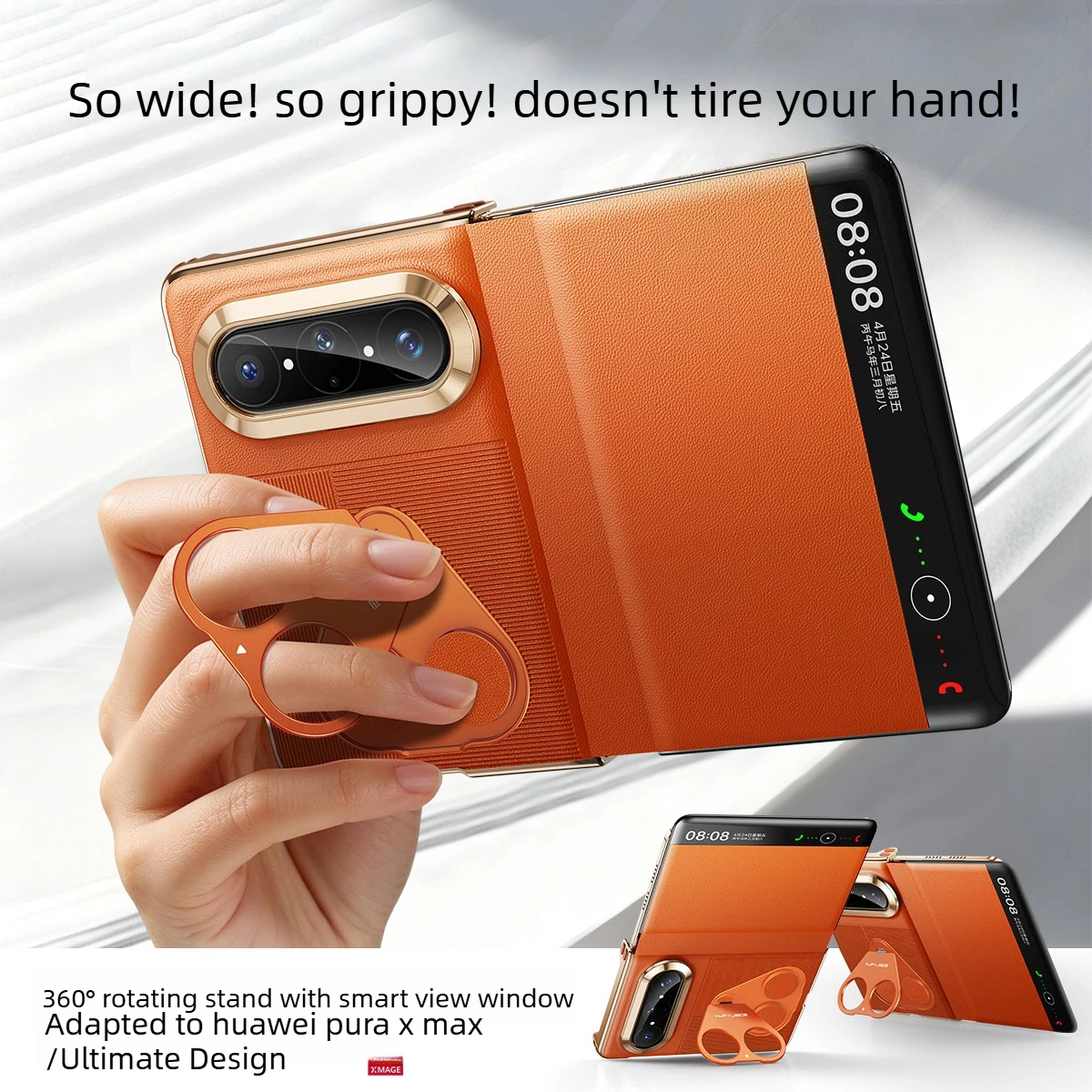 Genuine leather smart flip case for huawei pura x max pura x max ultimate design magnetic flip 360 full Cover with ring stand
Genuine leather smart flip case for huawei pura x max pura x max ultimate design magnetic flip 360 full Cover with ring stand