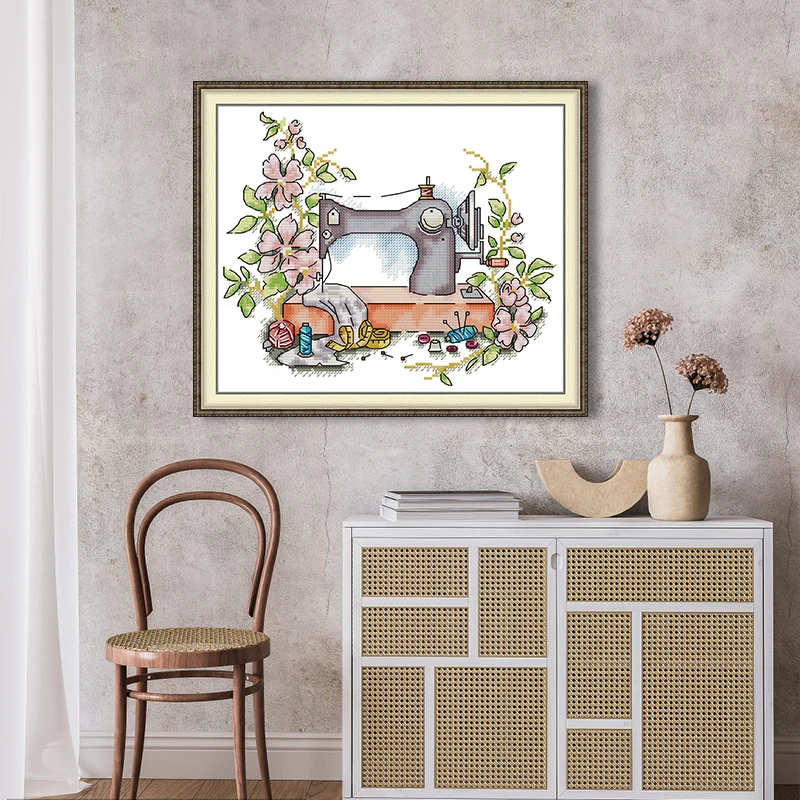 Joy Sunday DIY Cross Stitch Kit 16CT 14CT 11CT Counted Printed Aida Canva Embroidery Kit Flower Sewing Machine Needlework Sets
Joy Sunday DIY Cross Stitch Kit 16CT 14CT 11CT Counted Printed Aida Canva Embroidery Kit Flower Sewing Machine Needlework Sets