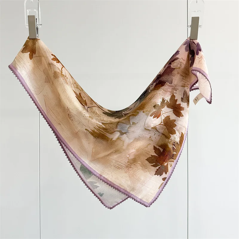 100% Silk Square Scarf for Women Vintage Oil Painting Autumn Maple Leaf Print Neck Scarf Nature Bandana Head Scarf
100% Silk Square Scarf for Women Vintage Oil Painting Autumn Maple Leaf Print Neck Scarf Nature Bandana Head Scarf