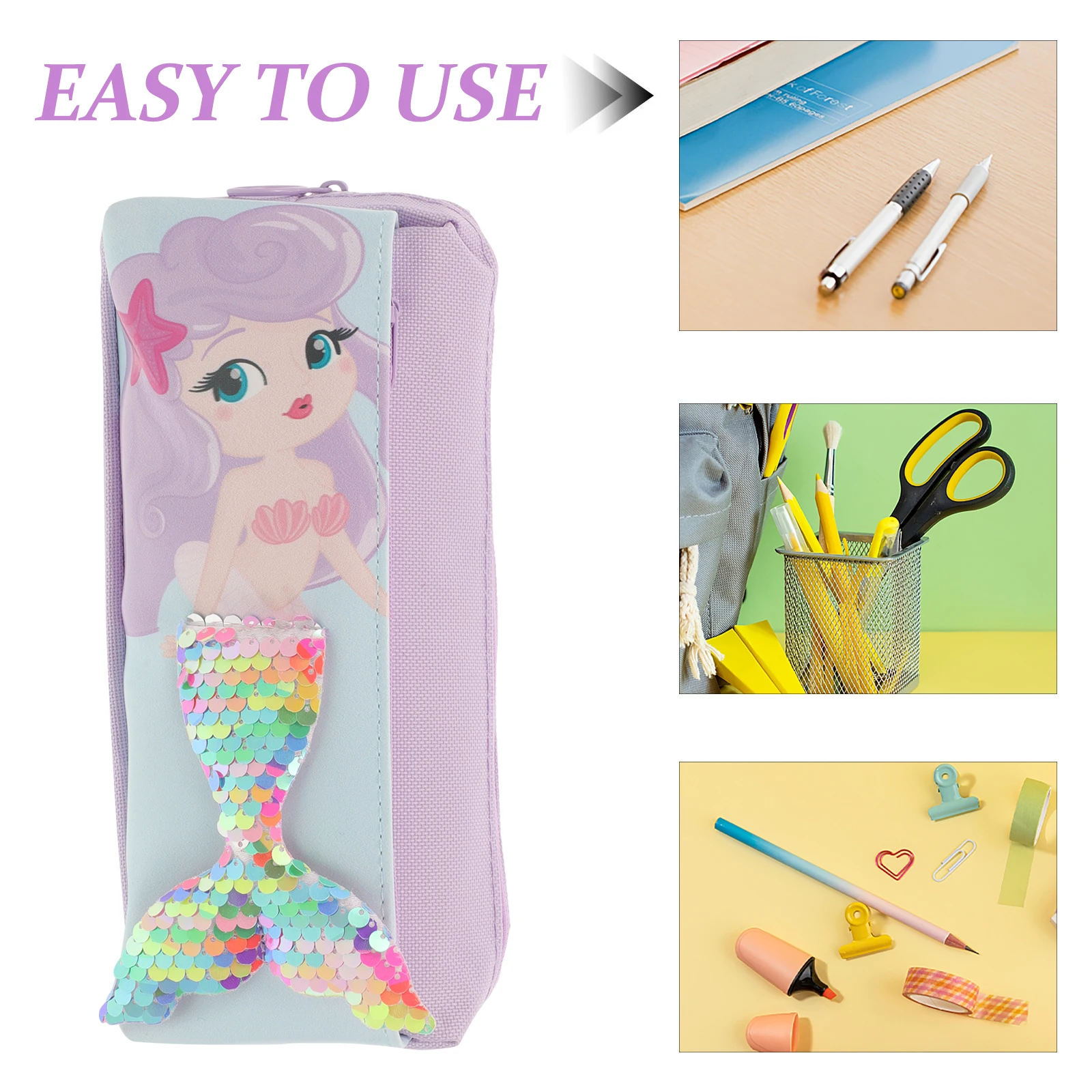 Sequin Cute Girls Double Layer Mini Pouch Slim Durable Oxford Cloth Zipper Closure Mermaid Design Aesthetic for Girls
Sequin Cute Girls Double Layer Mini Pouch Slim Durable Oxford Cloth Zipper Closure Mermaid Design Aesthetic for Girls