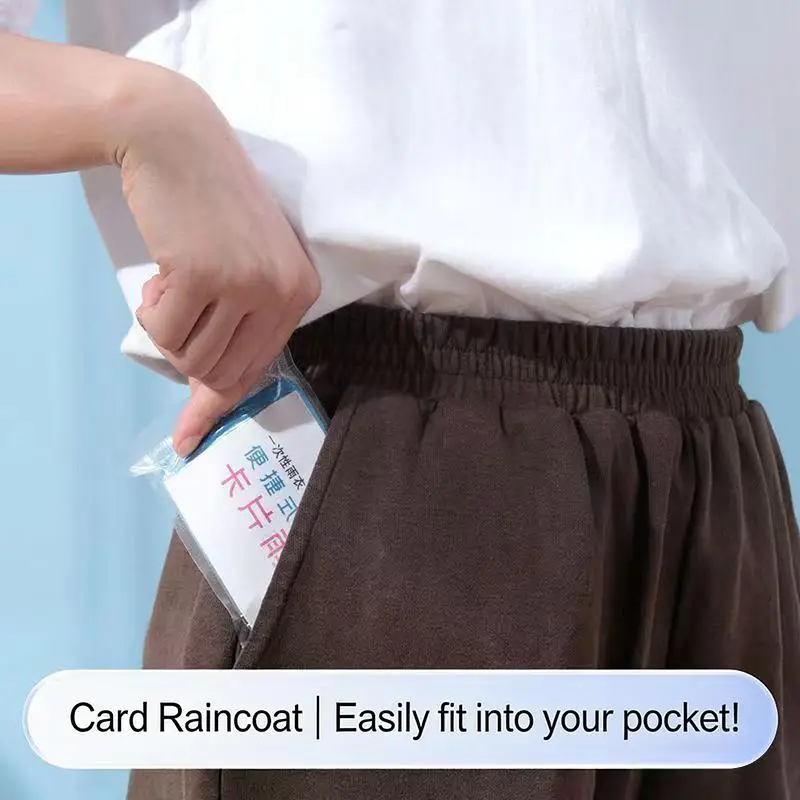 1pc Disposable Raincoat Outdoor Portable Waterproof Card Raincoat Poncho Supplies
1pc Disposable Raincoat Outdoor Portable Waterproof Card Raincoat Poncho Supplies