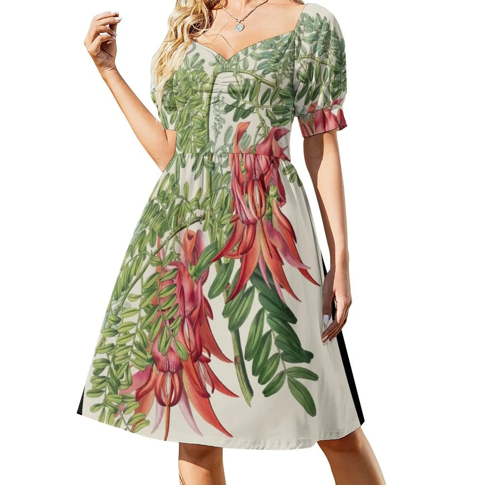 Clianthus Puniceus Short-Sleeved Dress Dresses gala womens clothing elegant women's dresses for wedding
Clianthus Puniceus Short-Sleeved Dress Dresses gala womens clothing elegant women's dresses for wedding