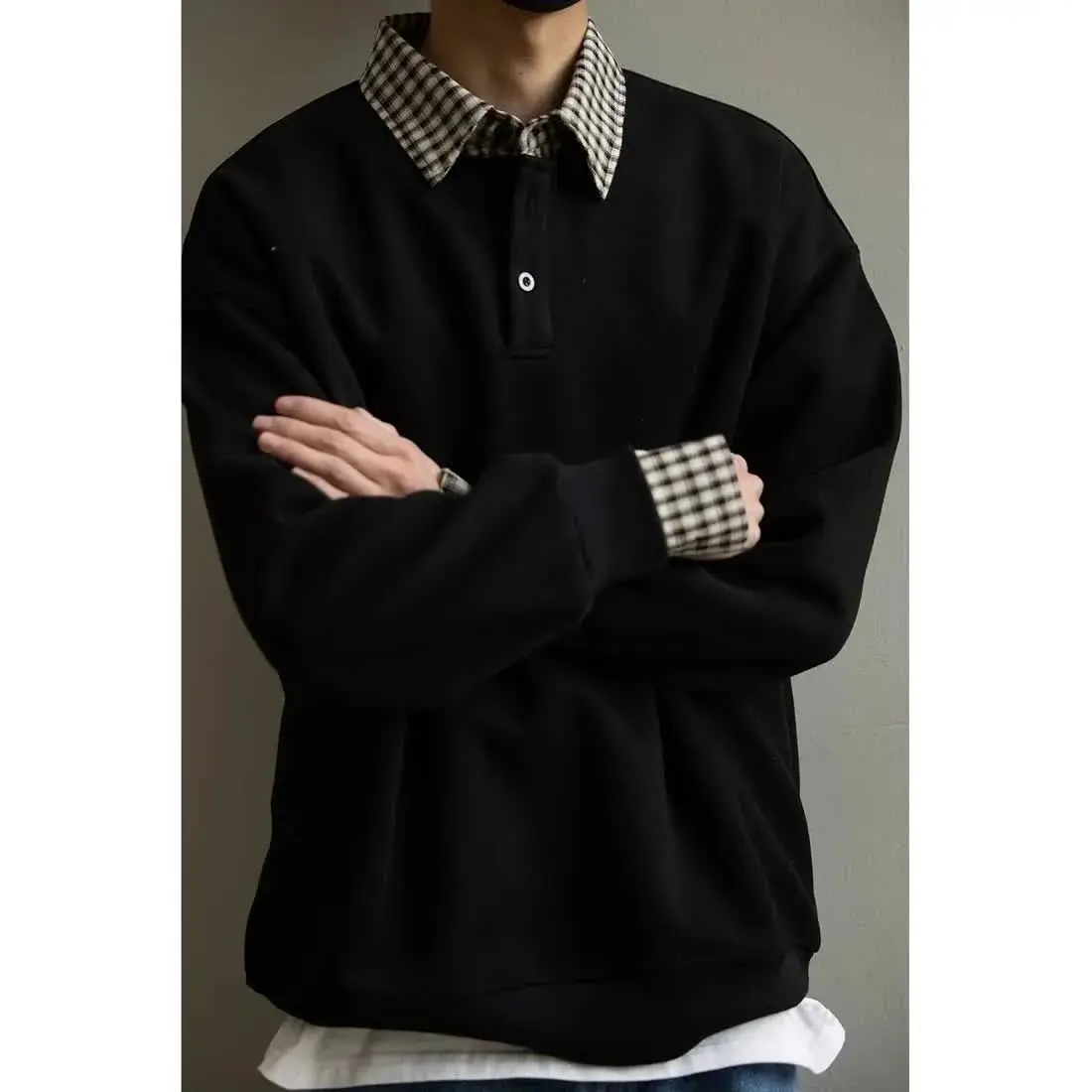 Мужские худи без капюшона свободного кроя с вафельной текстурой для активного отдыха, путешествий и защиты в походах, модные, утепленные, для приключений на природе
Мужские худи без капюшона свободного кроя с вафельной текстурой для активного отдыха, путешествий и защиты в походах, модные, утепленные, для приключений на природе