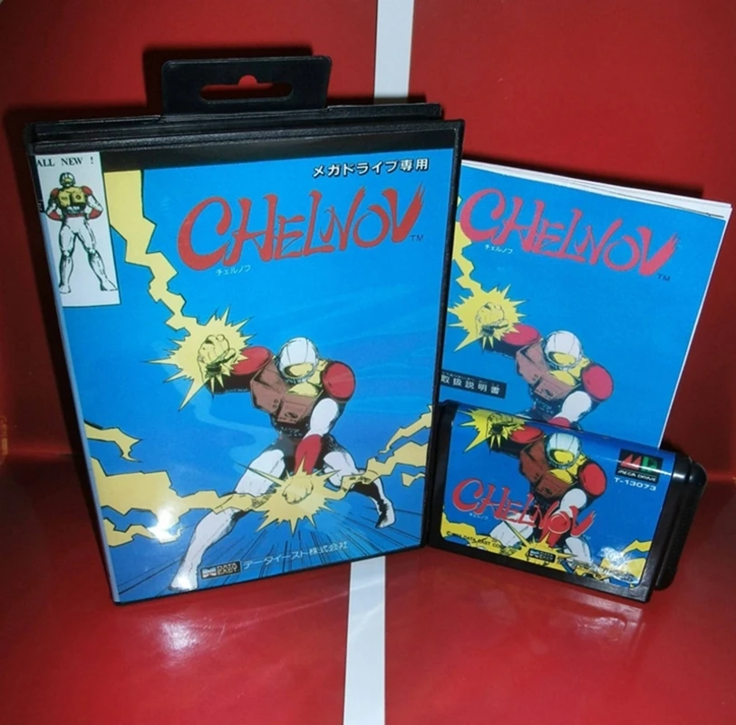 Игровая карта Chelnov с коробкой и руководством для 16-битной Sega MD Megadrive Genesis System
Игровая карта Chelnov с коробкой и руководством для 16-битной Sega MD Megadrive Genesis System