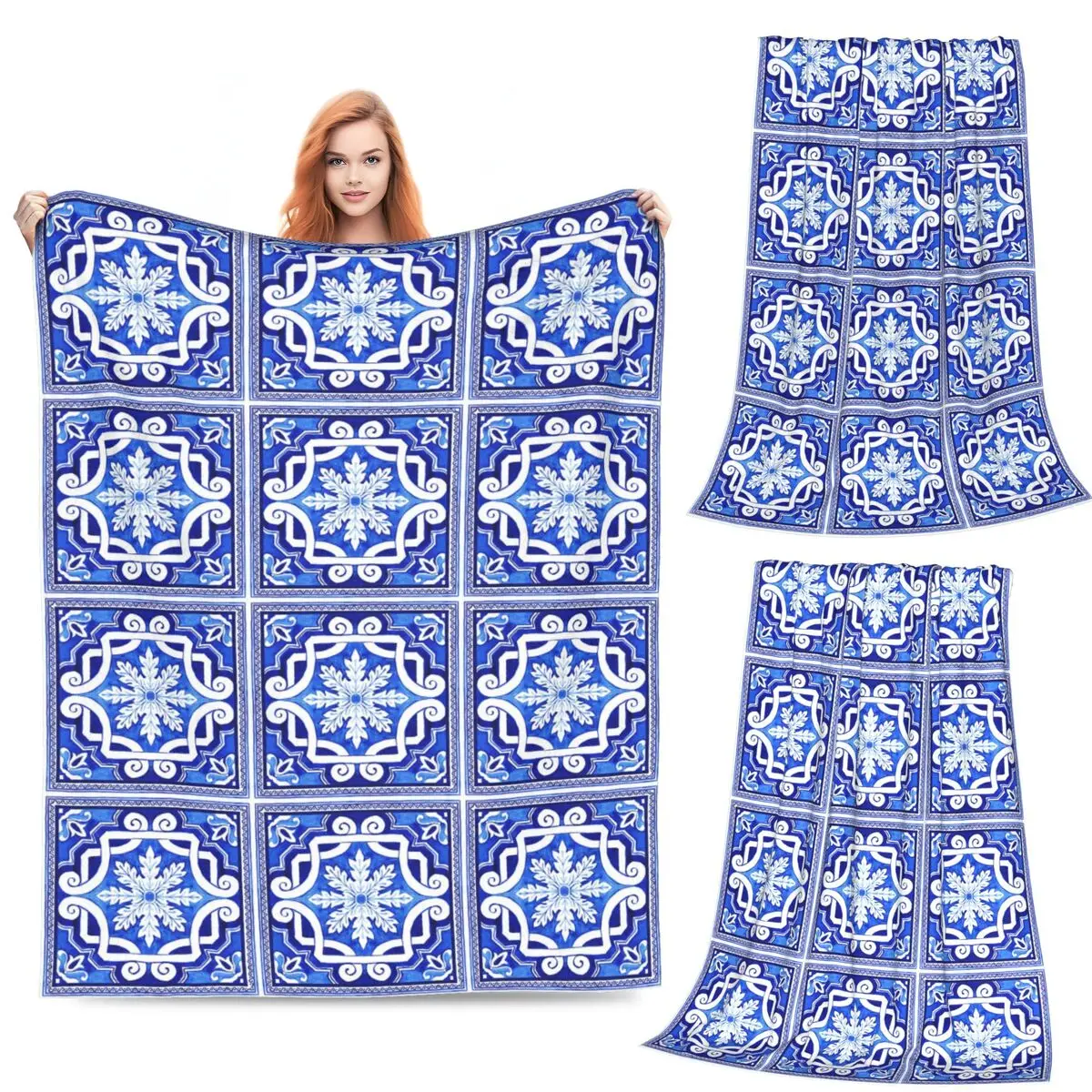 Azulejo Portuguese Tile Watercolor Artwork Blanket Flannel Sofa Throw Blankets for Couch Bedding Office Throws Bedspread Quilt
Azulejo Portuguese Tile Watercolor Artwork Blanket Flannel Sofa Throw Blankets for Couch Bedding Office Throws Bedspread Quilt
