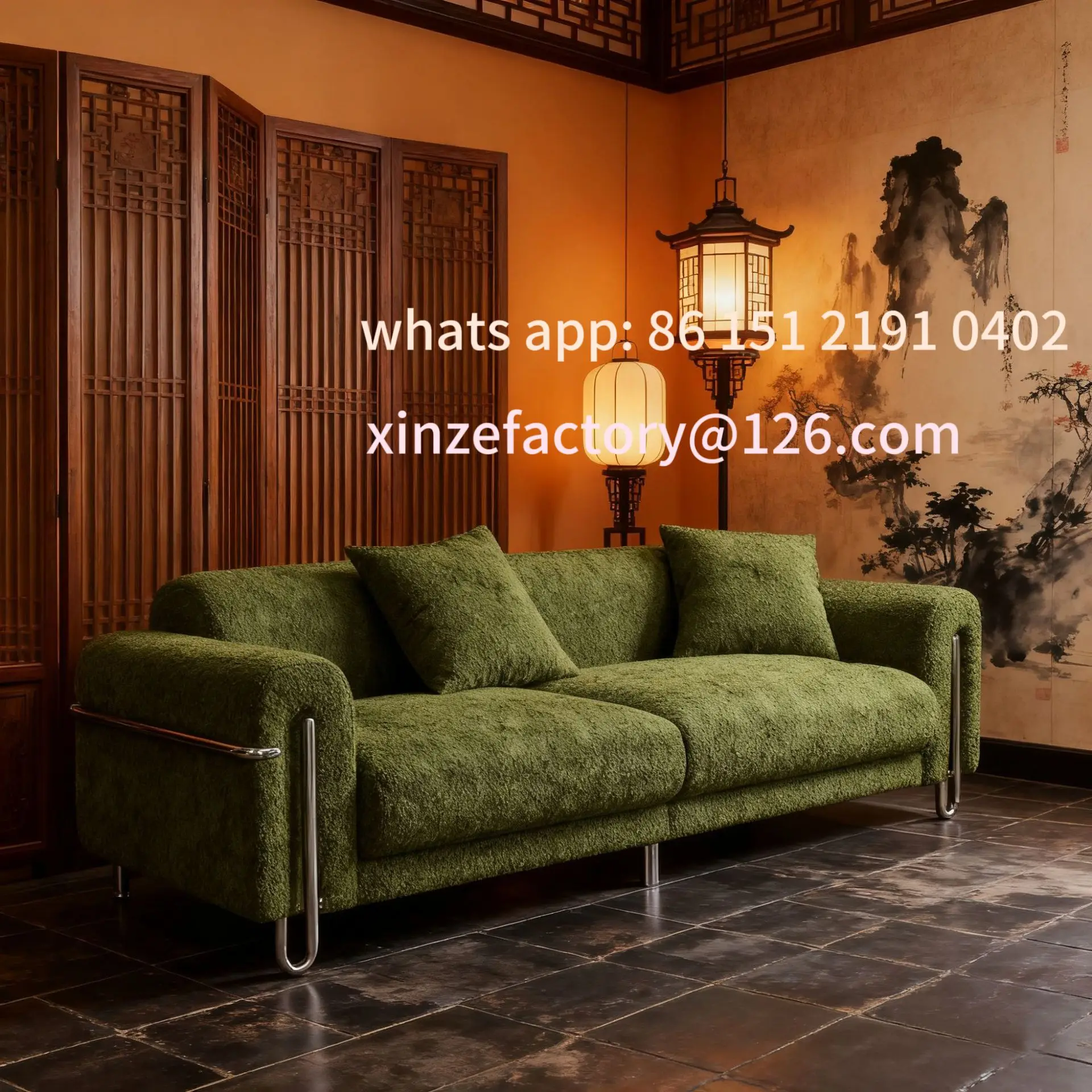 Customizable retro chenille fabric three-person sofa straight row green medieval style living room small apartment home sofa
Customizable retro chenille fabric three-person sofa straight row green medieval style living room small apartment home sofa