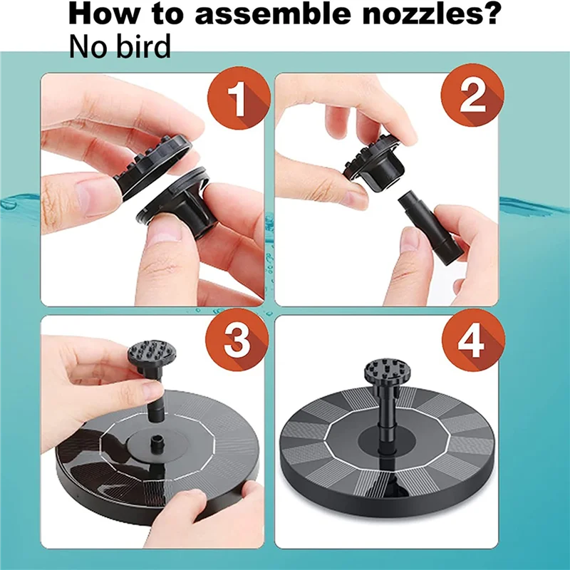 Солнечный фонтан PHFU-3X, солнечный фонтан с 6 насадками и фиксатором, солнечный фонтанный насос 6,3 дюйма для птичьей ванны
Солнечный фонтан PHFU-3X, солнечный фонтан с 6 насадками и фиксатором, солнечный фонтанный насос 6,3 дюйма для птичьей ванны