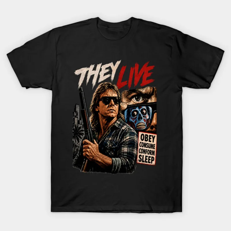 0529 Retro Sic-Fi They Live Truth Seeker Gift T Shirt John Carpenter Vintage Alien film Graphic clothes US Size Tee S-6XL
0529 Retro Sic-Fi They Live Truth Seeker Gift T Shirt John Carpenter Vintage Alien film Graphic clothes US Size Tee S-6XL