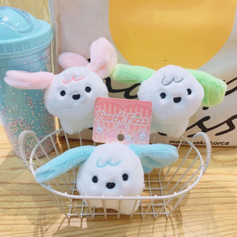 Cute PP Cotton Dog Plush Keychain Mental Beeping Rotating Tail Key Ring Pulling Rope Simulation Peach Animal Pendant Kids
Cute PP Cotton Dog Plush Keychain Mental Beeping Rotating Tail Key Ring Pulling Rope Simulation Peach Animal Pendant Kids