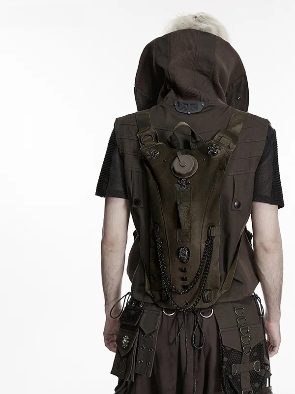 Design Weathered Skull Men's Tactical Backpack Dark Functional Style Vintage Aged Leather Shoulder Bag
Design Weathered Skull Men's Tactical Backpack Dark Functional Style Vintage Aged Leather Shoulder Bag