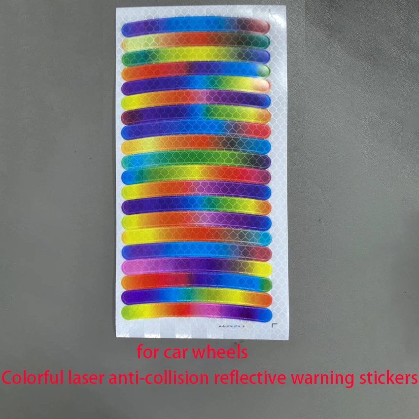 Anti-Collision Reflective Warning Stickers For Car Motorcycle, Bicycle Wheels, Seven-Color Laser Car Decoration Accessories
Anti-Collision Reflective Warning Stickers For Car Motorcycle, Bicycle Wheels, Seven-Color Laser Car Decoration Accessories