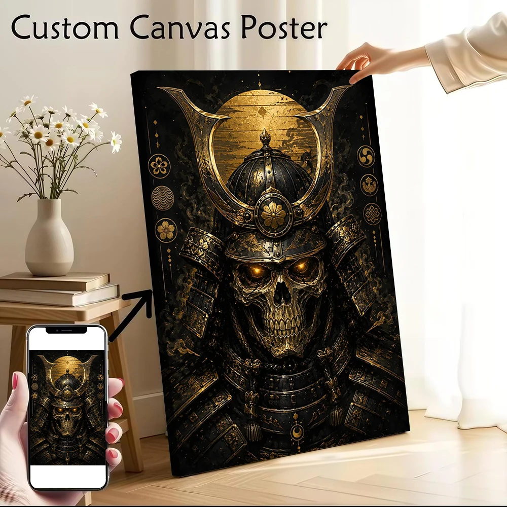 Samurai Skull Warrior Canvas Poster Printed Canvas Painting Wall Art for Fans Decoration Living Room Decorating Interior Bedroom
Samurai Skull Warrior Canvas Poster Printed Canvas Painting Wall Art for Fans Decoration Living Room Decorating Interior Bedroom