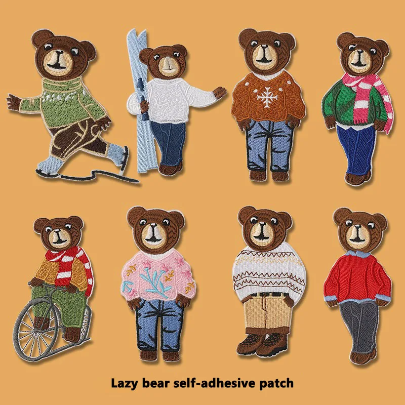 2024 Hot Selling Cartoon Embroidery Patches DIY Lazy Bear Cloth Stickers Self-adhesive Badge Fabric Accessories for Clothing Bag
2024 Hot Selling Cartoon Embroidery Patches DIY Lazy Bear Cloth Stickers Self-adhesive Badge Fabric Accessories for Clothing Bag